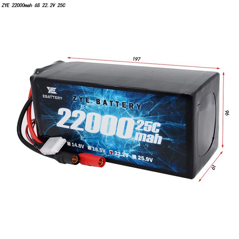 Ceallraí lipo 22000mAh 14s