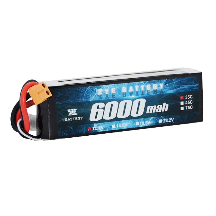 3S Lipo Battery 6000mAh 60C 11.1v Lipo Battery